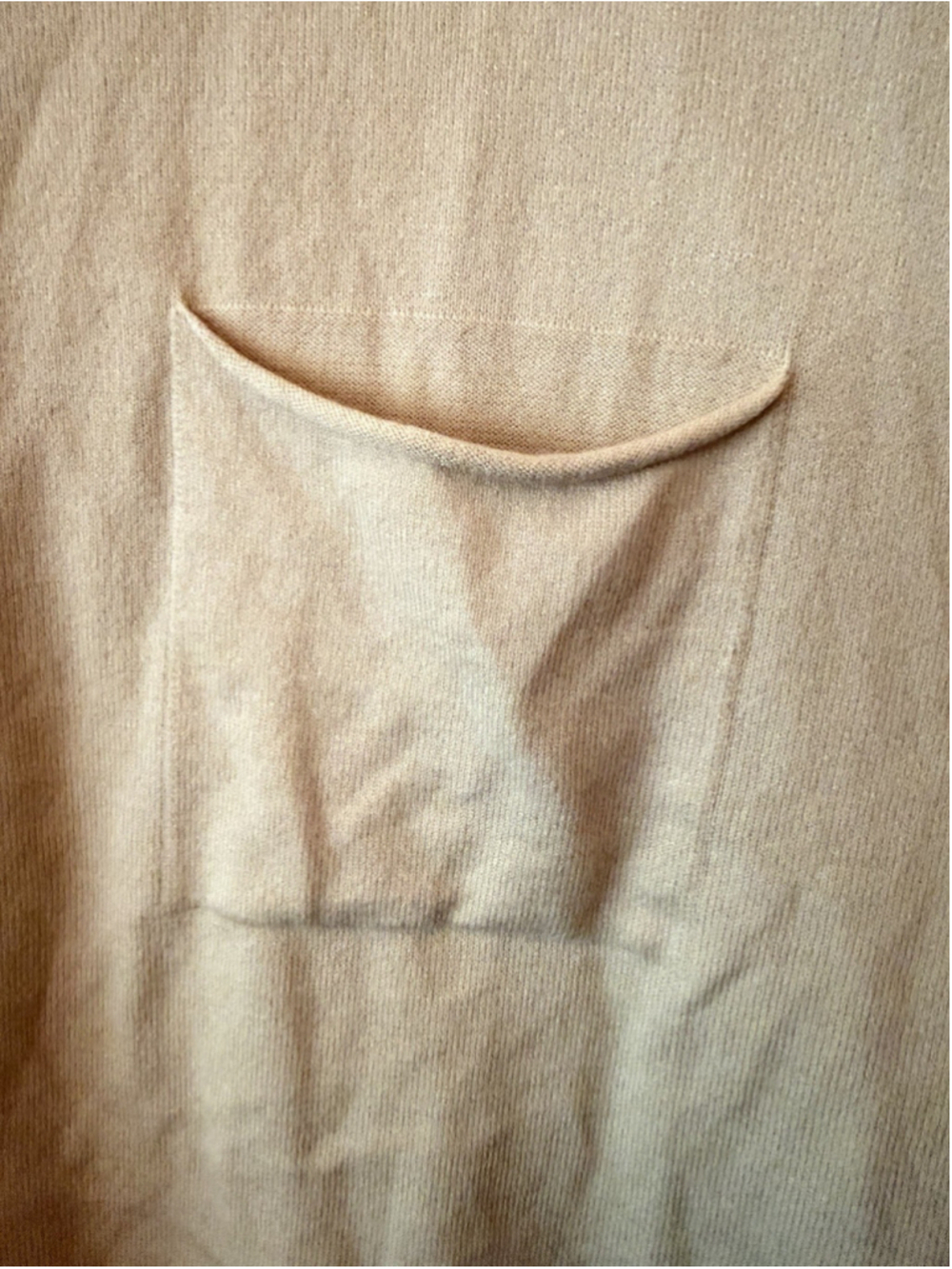 🇺🇸 So Me Lightweight Knit Dolman Sleeve Sweater Top Beige Cream Large Boho - Picture 3 of 6